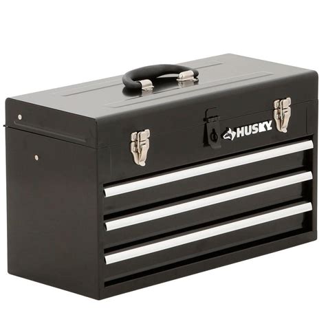 husky metal portable tool box and socket|husky toolbox at home depot.